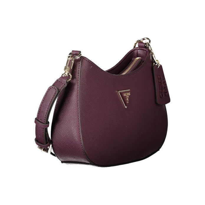 Purple Polyethylene Women Handbag