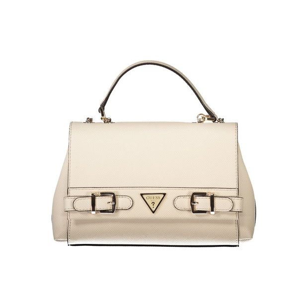 Beige Polyethylene Handbag