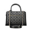 Black Polyethylene Women Handbag