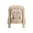 Embroidered flower Cardigan