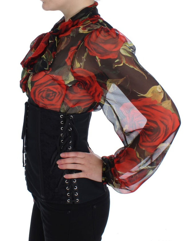 Black Stretch Corset Waist Strap Belt