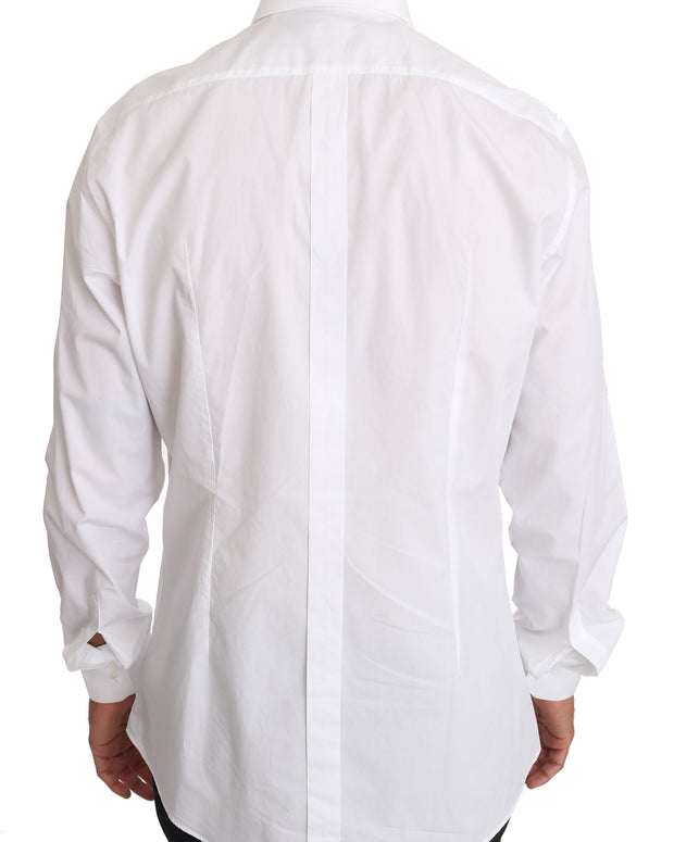 White Cotton GOLD Dress Shirt