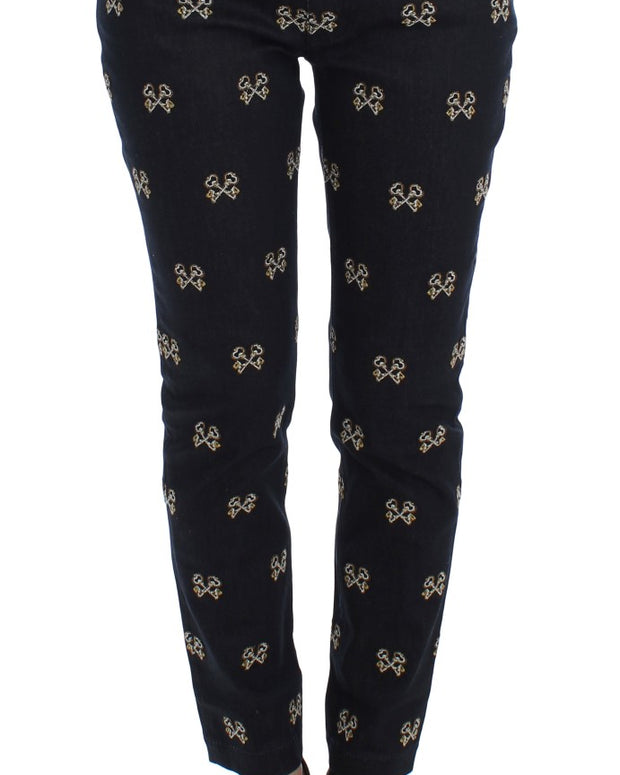 Blue Key Embroidered Slim Fit KATE Jeans