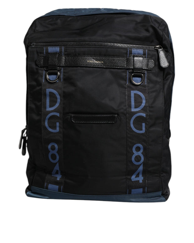 Black Nylon DG Logo School Backpack Bag