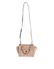 Peach Quilted Leather Logo Crossbody VIVIANNE Messenger Bag