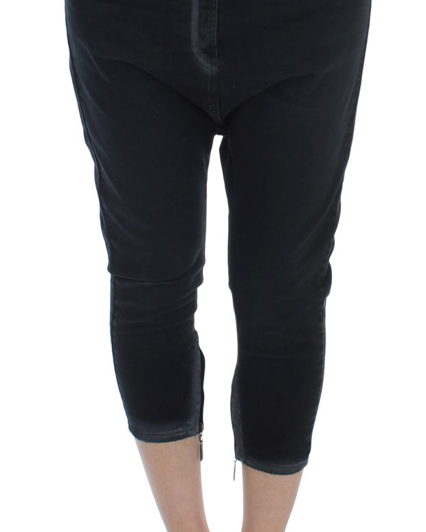 Blue Cotton Stretch Baggy Relax Jeans