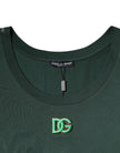 Green DG Sleeveless Round Neck Tank T-shirt