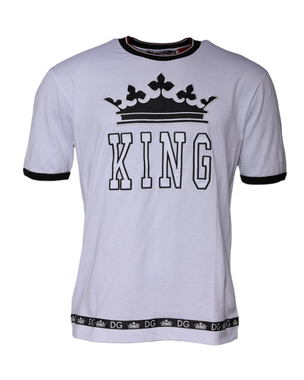 White Jersey Crew Neck Short Sleeves T-shirt