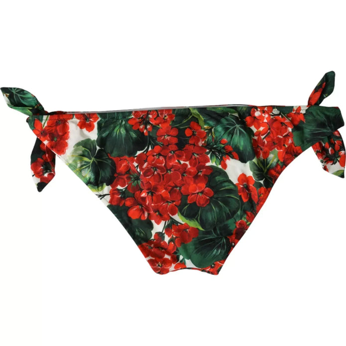 Multicolor Geranium Swim Bottom Beachwear Bikini