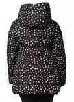 Black Polyester Hooded Reversible Jacket