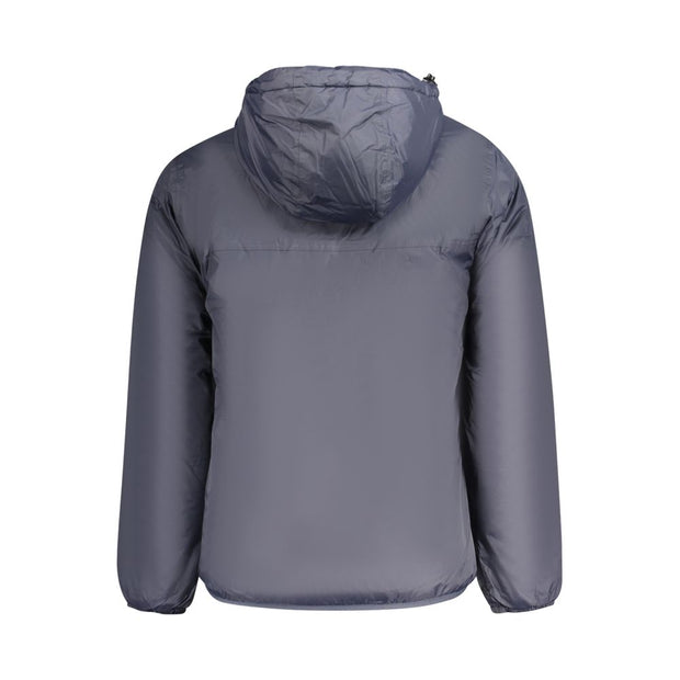 Blue Polyamide Men Jacket