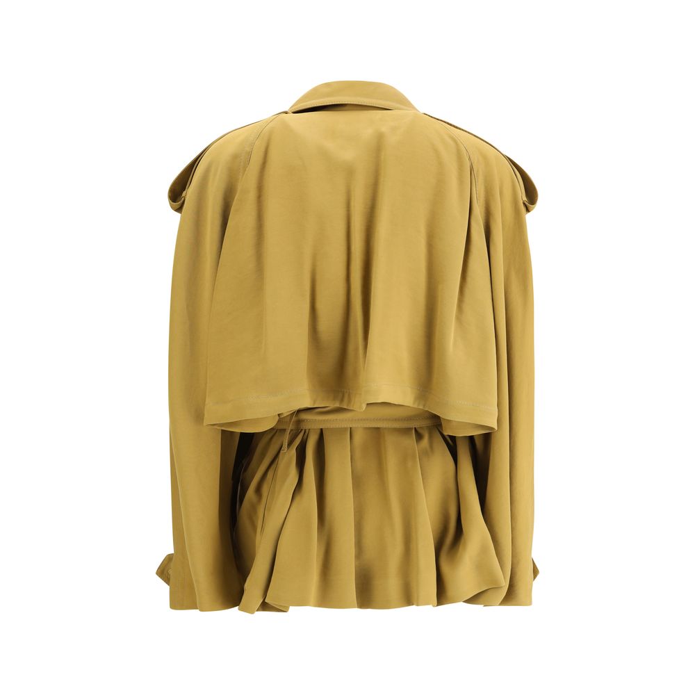 Double-breasted Short Trench Coat