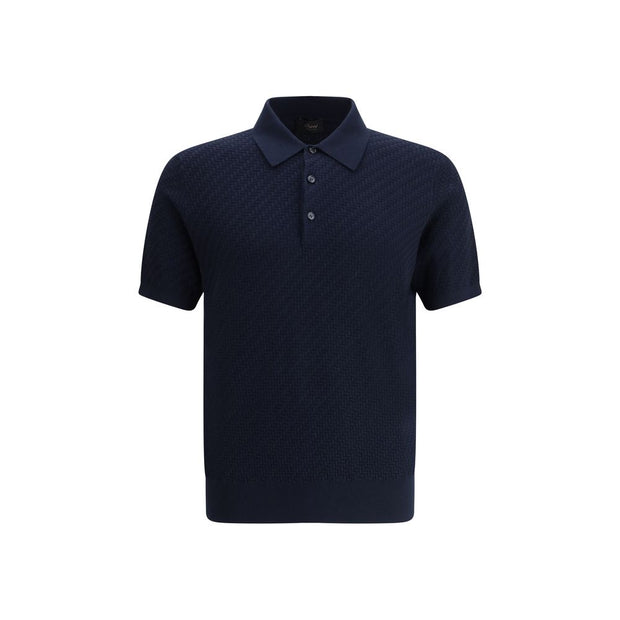 Polo Shirt with woven pattern