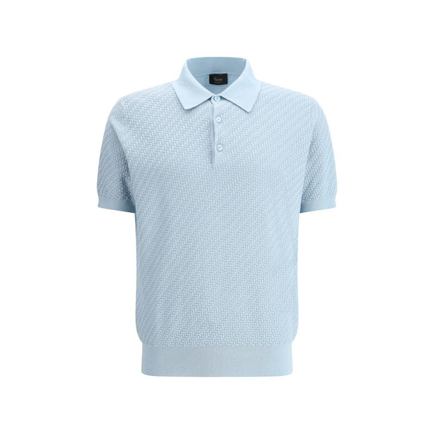 Polo Shirt with woven pattern