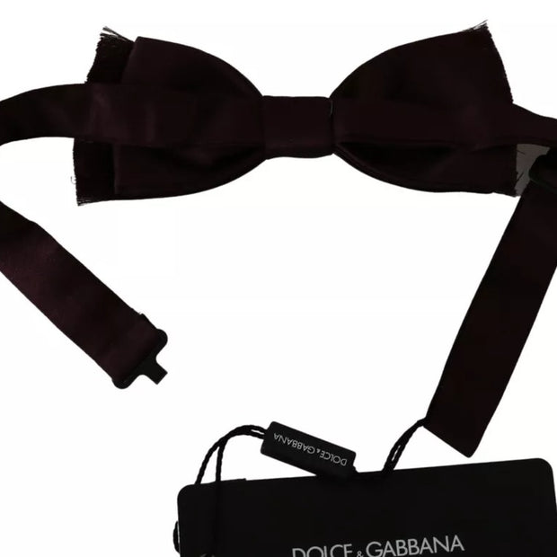 Bordeaux Red Silk Solid Classic Bowtie