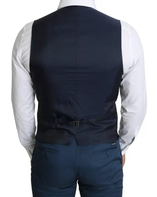 Navy Blue Men Formal Dress Waistcoat Vest