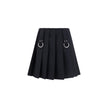 Wool pleated Miniskirt