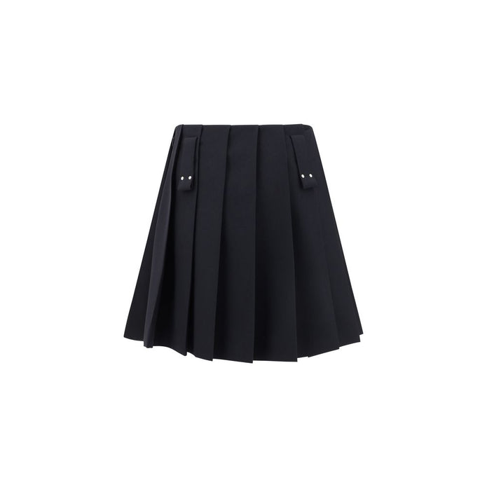 Wool pleated Miniskirt