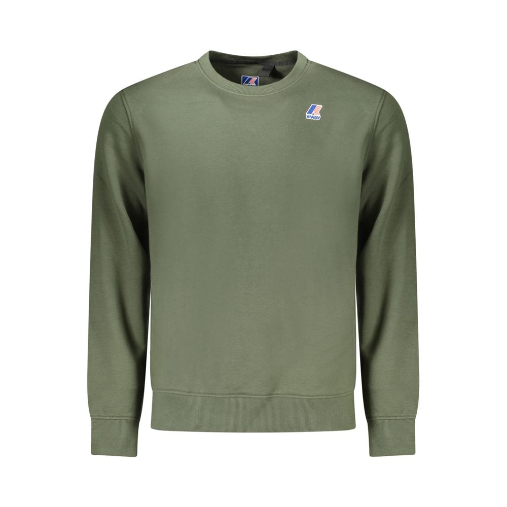 Green Polyester Men Sweater