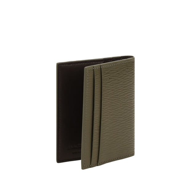 Gancini leather Card Holder