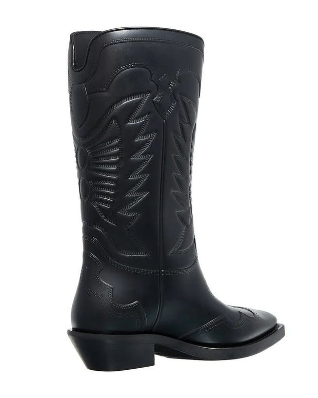 Black Leather Boot