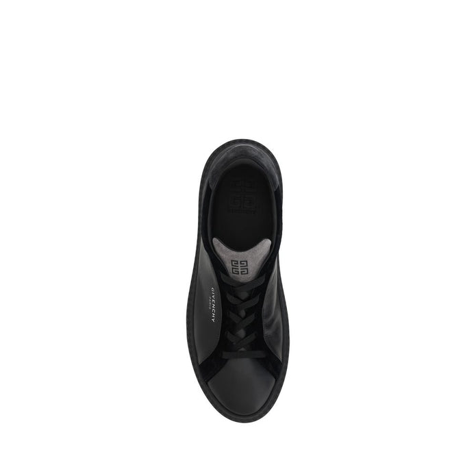 Black Leather G Set Sneakers