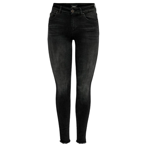 Black Cotton Jeans & Pant