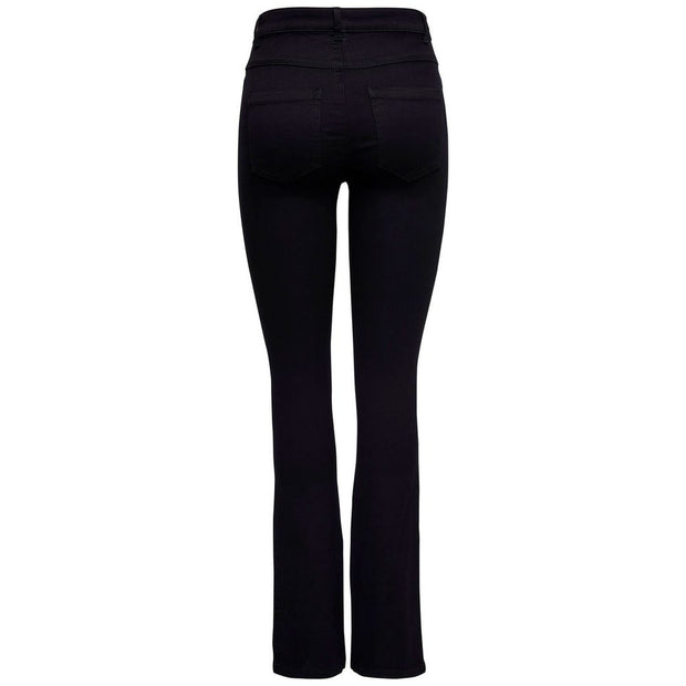 Black Cotton Jeans & Pant