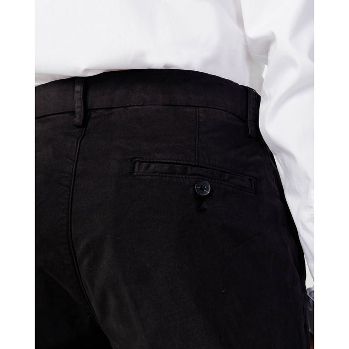 Black Cotton Jeans & Pant