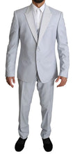 Light Blue Wool 3 Piece SICILIA Suit