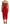 Brown Leopard Red Tulle Sheath Midi Dress