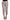 White Pink Floral Brocade Pants