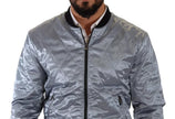 Light Blue Bomber Coat Men Jacket