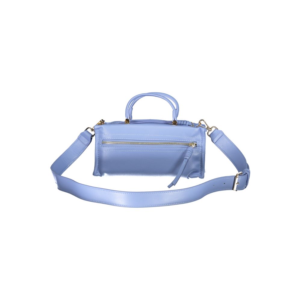 Light Blue Polyethylene Women Handbag