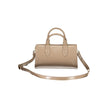 Brown Polyethylene Women Handbag