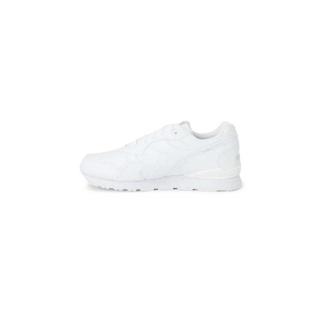 White Synthetic Leather Sneaker