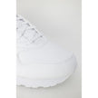 White Synthetic Leather Sneaker