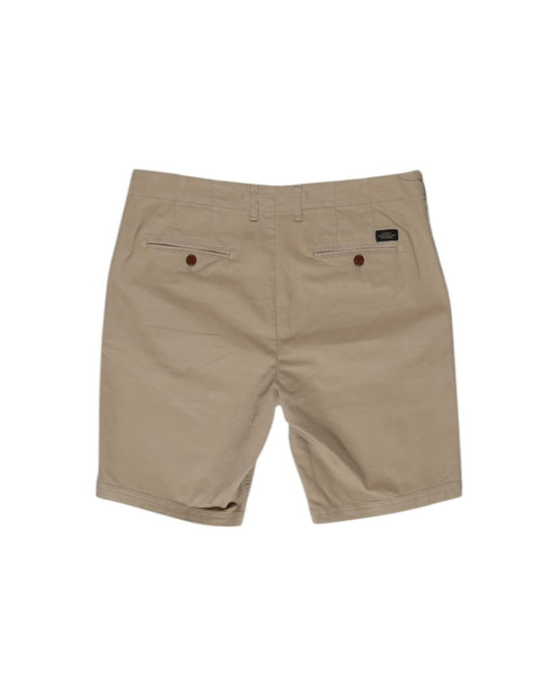Beige Cotton Bermuda