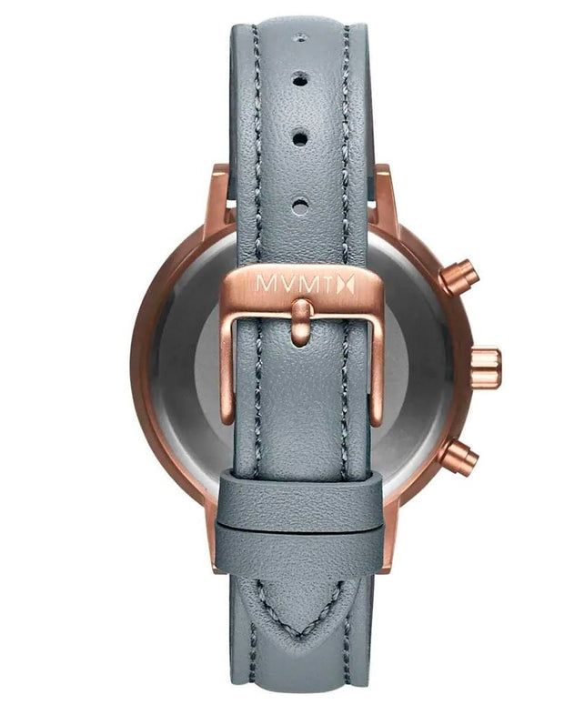 Gray Leather Watch