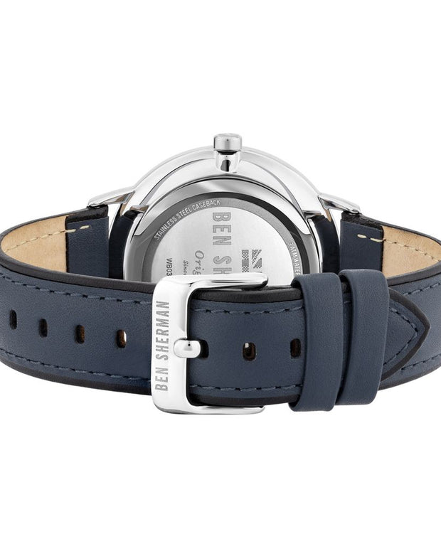 Blue Leather Watch