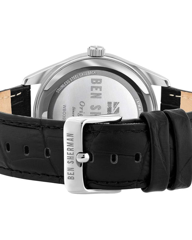 Black Leather Watch