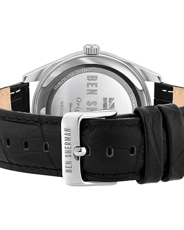 Black Leather Watch
