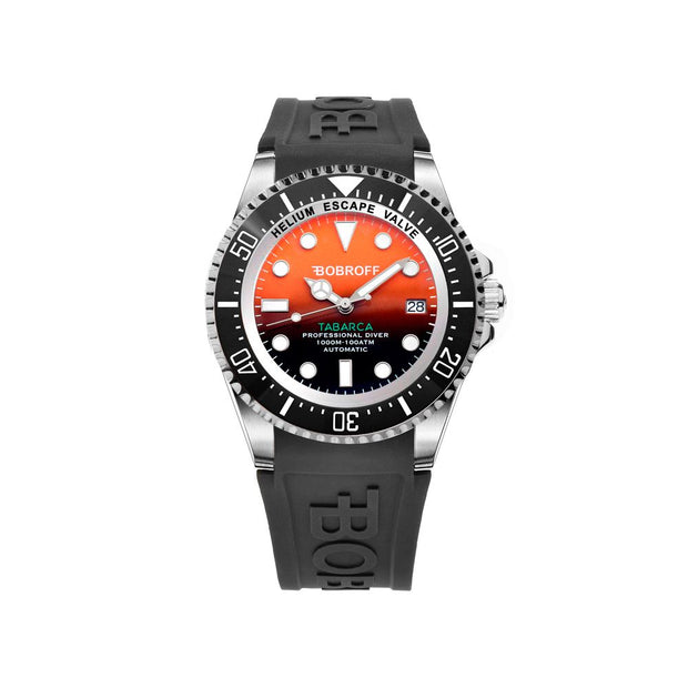 Black Rubber Watch