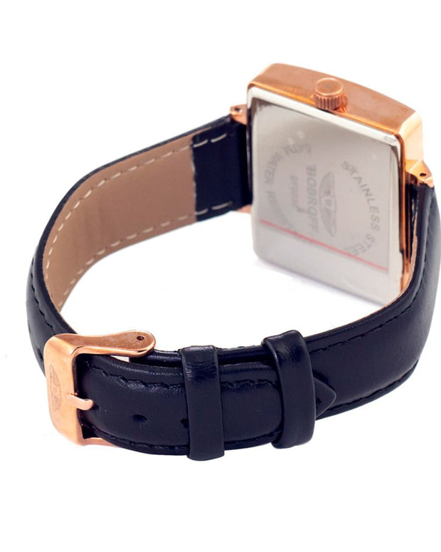 Black Leather Watch