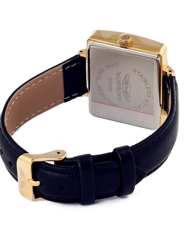 Black Leather Watch