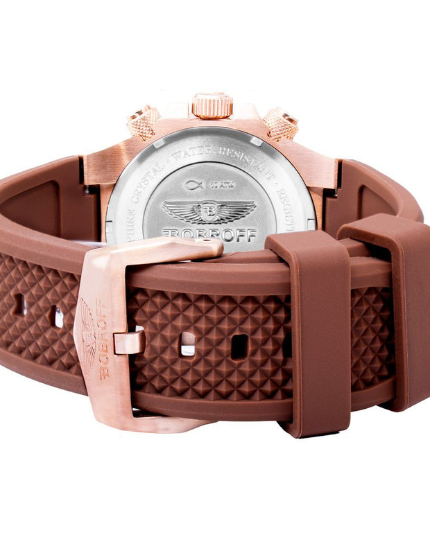 Brown Rubber Watch