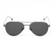 Gray Stainless Steel Sunglasses