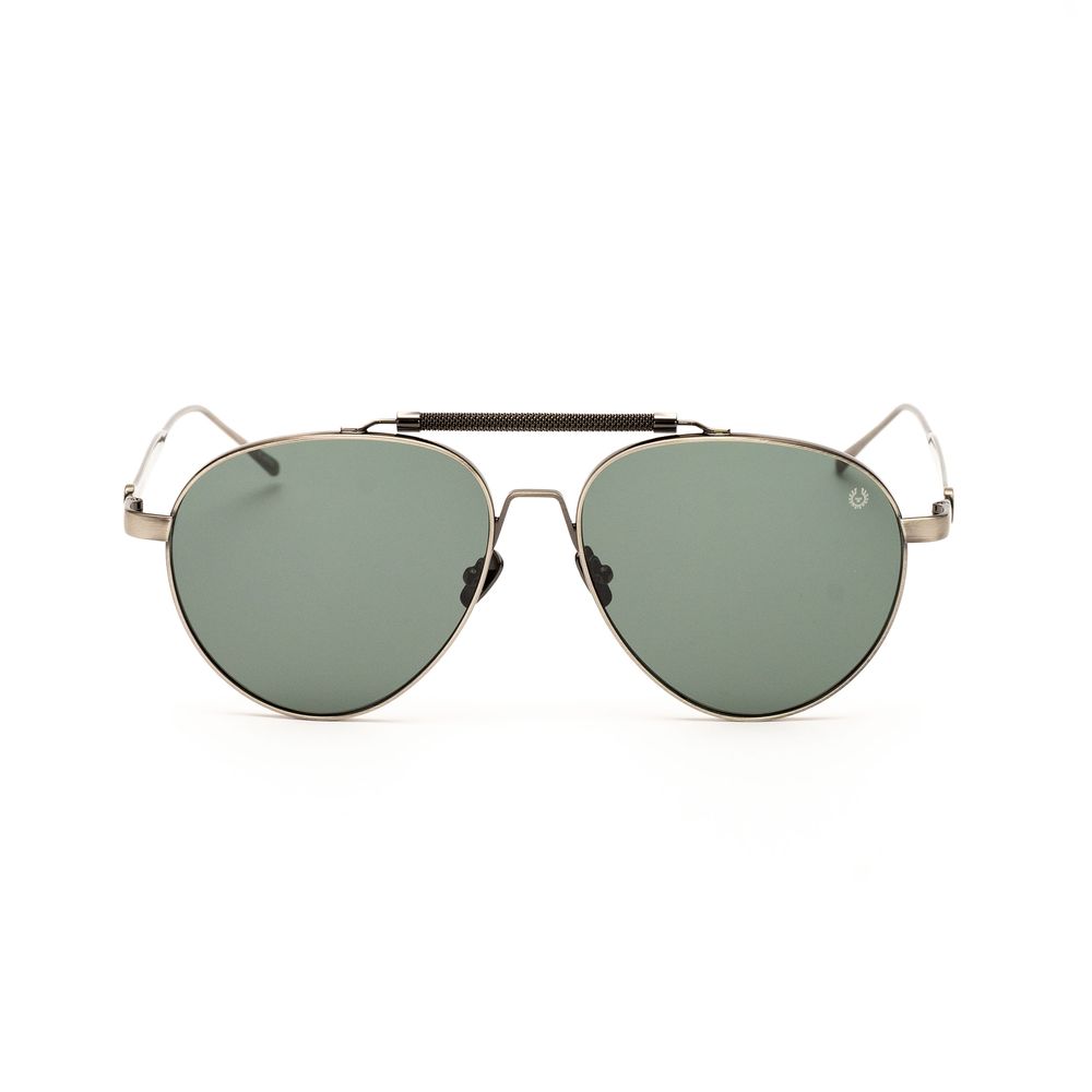 Gray Stainless Steel Sunglasses