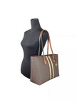 Sheila Large Tote Purse Bag Brown