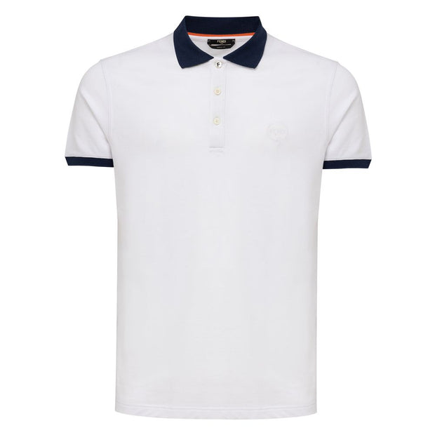 White Cotton Polo Shirt